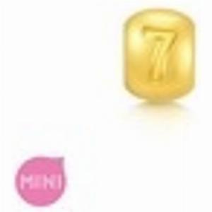 Alphabets  Numeric 999 Gold Charm