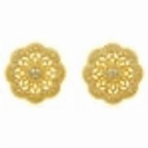 The Oriental 9999 Gold Diamond Mandala Earrings