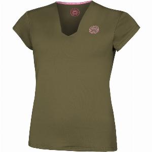 BIDI BADU Pure Wild VNeck TShirt Damen in oliv Größe XS