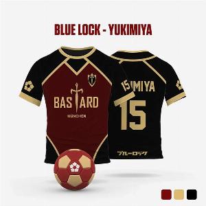 Tshirt de sport à manches courtes pour homme et femme imprimé en 3D style anime Blue Lock Yukimiya mode Harajuku Manga unisexe Y2k M