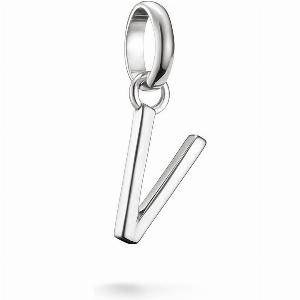 THOMAS SABO Connect Silver Letter V Charm Pendant