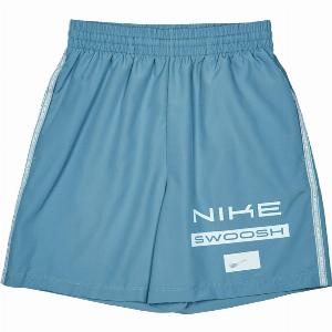 Nike Swoosh Kids Shorts  Blue  Size M  Poly Woven