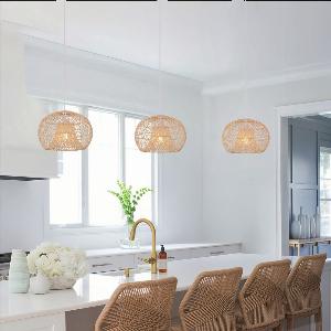 Lightsin SolNest Boho Rattan Hanging Lamp