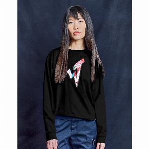 ST Aladdin Sane Long Sleeve Logo Tee in Black  Size XL