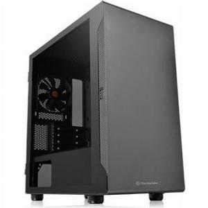 Thermaltake S100 TG Tempered Glass MicroATX Case Black