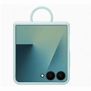 SAMSUNG Ring Case Silicone COVER per Galaxy ZFlip7 Mint