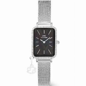 Daniel Wellington DW Montre 20x26mm Quadro Crystal Zodiac Sterling Silver