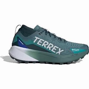 Adidas Terrex Agravic GTX Trail Running Shoes Preloved Teal  Cloud White  Semi Lucid Blue