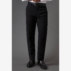 Mens Black Skinny Fit Essential Suit Trousers