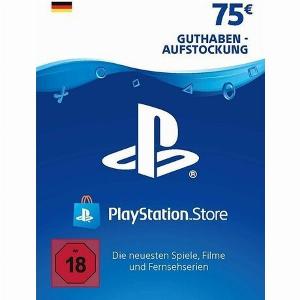 75 PlayStation Store Guthaben  PSN Deutsches Konto