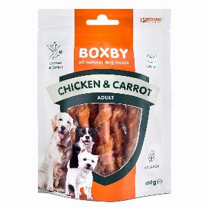 100g Friandises Boxby Adult poulet carottes pour chien