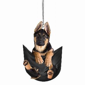 Car Pendant Practical Interior Ornament Hanging Mini Puppy Shape Car Hanging Toy Gift Car Decoration Accessories