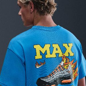 Nike Sportswear Air Max 95 Max90 TShirt  Blue  Cotton