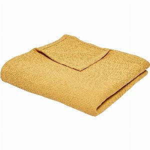 Today  Wirfdecken Jeté de Lit Nid dAbeille 150200 Coton TODAY Essential Ocre