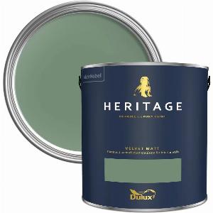 Dulux Heritage Velvet Matt Paint 1L DH Grass Green High Quality Matt Emulsion Paint