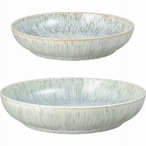 Halo Speckle Large And Medium Nesting Bowl Set By Denby