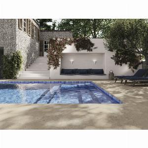 Carrelage Nez de Marche Effet Pierre 33x120 R11 Hématite
