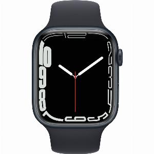 Apple Watch Serie 7 45 mm GPS Noir Minuit  bracelet sport Noir