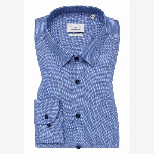SLIM FIT Hemd in royal blau strukturiert