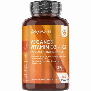 Vitamin D3 K2 240 Tabletten mit 4000 IE D3 und 125 µg K2 jetzt 1279
