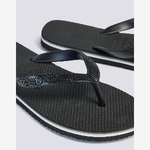 Barracuda ciabatte infradito con profili arcobaleno nero 4546