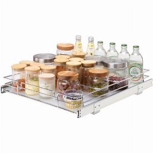 VEVOR ausziehbares Gewürzregal 385x533x85 mm Spülschrankregal Küchenschrank Schiebeschublade Waschbecken Gewürzregal Schrank Organizer Unterschrankregal 431x558x177 mm Installationsgröße