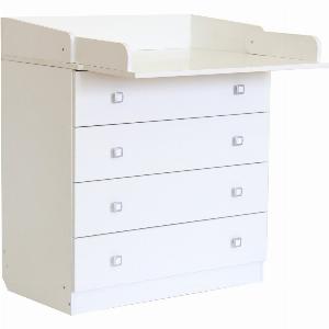 Kidsaw Kudl Kids 4Drawer Changing Unit 1580 in White now 13799