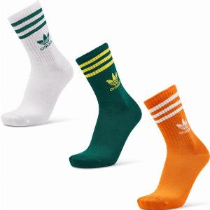 Adidas Solid Crew 3 Pack Unisex Socks  Red  Size 8510
