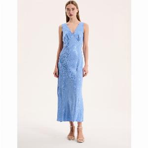 Iris Maxi Dress in Light Blue