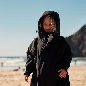 Red Equipment Kids Waterproof Dry Pro Change Robe  Black