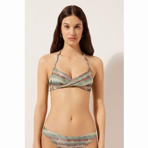 Calzedonia Haut de maillot triangle rembourré Glittery TieDye Femme Taille S  2