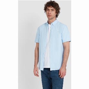 Brewer Sky Blue Short Sleeve Oxford Shirt now 60 was 70 save 14