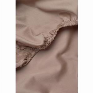 Get 40 Discount on Warm Taupe Classic Organic Cotton Sateen Fitted Sheet