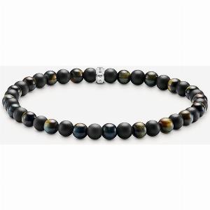 THOMAS SABO Talisman Obsidian amp Tiger Eye Bracelet A21838067L19