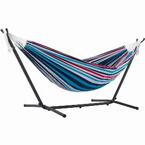 Amaca Blu con Struttura Metallica  Comfort per Giardino e Feste ora 5490