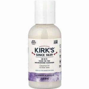 Kirks Nettoyant nourrissant 3en1 de la tête aux pieds Lavande et vanille 60 ml