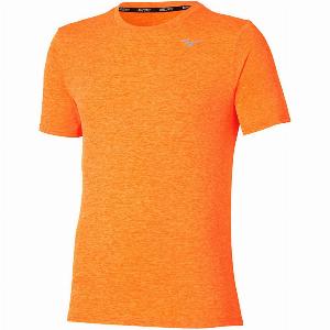 Mizuno Core Impulse Short Sleeve Tee Mens  Tangelo  Orange  S