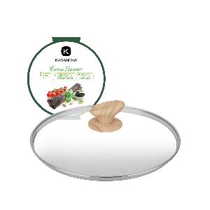 Coperchio 26 cm in vetro Black Stone