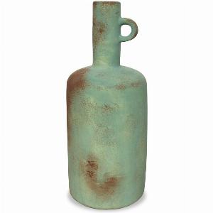 Liang and Eimil Russet Ceramic Vase  Turquoise  Brown