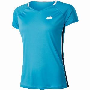 Squadra II PL TShirt DamenTürkisWeiß