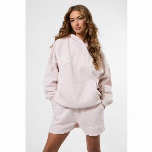 Enjoy 28 Discount on Kaiia Logo Sweat Shorts in Oat Colour