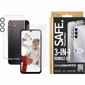 PanzerGlass SAFE 3in1 Schutz Set Samsung Galaxy für Samsung Galaxy A15A15 5G