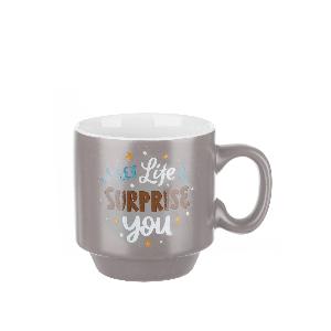 Tazzina caffè 90 ml in porcellana grigia ora a 159  sconto 60
