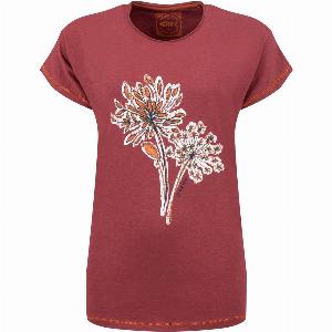 Weird Fish Seedheads Front Print TShirt Rhubarb Size 8