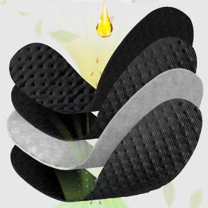 5 Pairs Bamboo Charcoal Antibacterial Insoles for Shoes Plant Deodorant Running Sports Insole Feet Thickened Shock Absorbing Shoe Sole 425 Pairs white