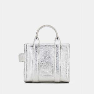 Marc Jacobs The Metallic Leather Crossbody Tote Bag