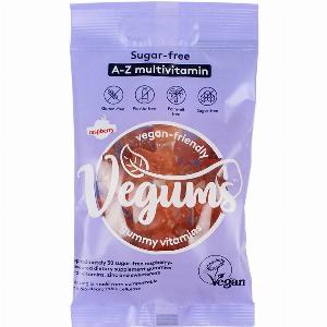 Vegums Vegan Sugar Free AZ Gummies Bag  30 gummies