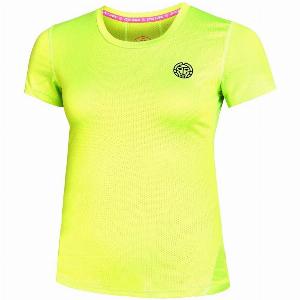 Bidi Badu Eve Tech Roundneck TShirt Women neonyellow size M