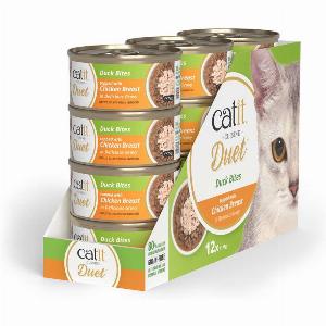 Enjoy a 25 Discount on CATIT Cuisine Duet Duck Bites with Chicken Breast 12x75g