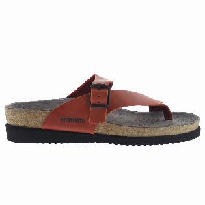 Mephisto Helen Nubuck Leather Womens Toe Post Sandals